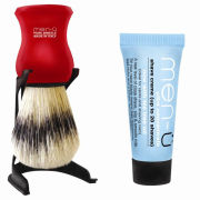 men-ü Barbiere Shaving Brush and Stand - Red