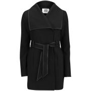 Vero Moda Women's Waterfall Tie Front Jacket - Black