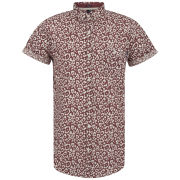 Soul Star Men's Leopard Shirt - Rust