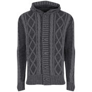 Ringspun Men's Panamint Cable Cardigan - Oatmeal Marl