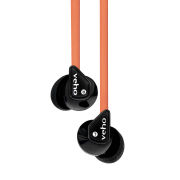 Veho 360 Stereo Noise Isolating Earphones - Black/Orange