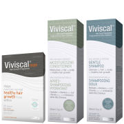 Viviscal Man Hair Growth Supplements 60s, Shampoo 200ml & Conditioner 200ml (Bundle)