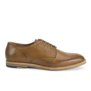 H Shoes by Hudson Men's Hadstone Leather Plain-Toe Shoes - Tan