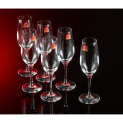 RCR Six Champagne Glasses