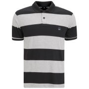 Bench Men's Impede Polo Shirt - Black/Grey Marl