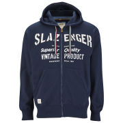 Slazenger Men's St. John Zip Thru Applique Hoody - Navy
