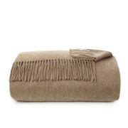 Alison at Home Heritage Cashmere Throw - Mink