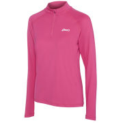 Asics Women's Long Sleeve 1/2 Zip Running Top - Magenta