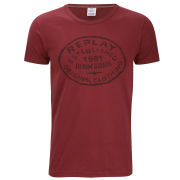 REPLAY Men's Established T-Shirt - Red