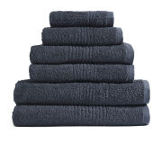 Highams 100% Egyptian Cotton 6 Piece Towel Bale (550gsm) - Charcoal