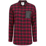 ONLY Women's Joy Tartan Shirt - Red