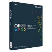 Microsoft Office For Mac Home and Business 2011 - License Card, 1 User