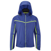 RonHill Men's Trail Microlight Running Jacket - Cobalt/Fluorescent Yellow