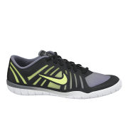 Nike Women's Free 3.0 Studio Dance Training Shoes - Cool Grey/Volt Green/Black
