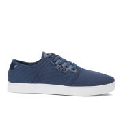 Beck & Hersey Men's Sargas Diamond Quilt OX Trainers - Navy