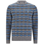 Original Penguin Men's Fairisle Shetland Knit - Rain Heather