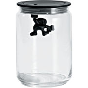 Alessi Gianni Black Storage Jar - 15cm
