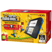 Nintendo 2DS  Blue and Black Console - Includes New Super Mario Bros 2