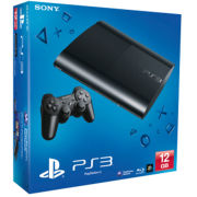 PS3: New Sony PlayStation 3 Slim Console (12 GB) - Black - REFURBISHED