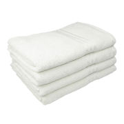 Restmor 100% Egyptian Cotton 4 Pack Bath Sheets - White (500gsm)
