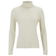 Knutsford Women's Roll Neck Cashmere Sweater - White