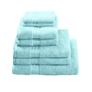 Restmor 高 Egyptian Cotton 7 Piece Supreme Towel Bale Set ( 500gsm)- Aqua