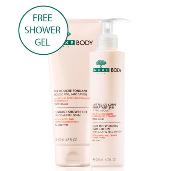 NUXE Body 24 Hour Moisturising Body Lotion + FREE 200ml Fondant Shower