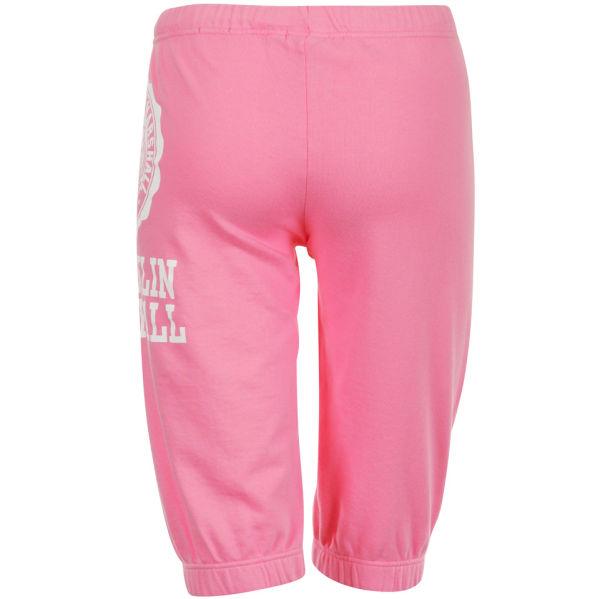 Franklin Marshall Women's Knee Length Sweat Pants Pink Womens