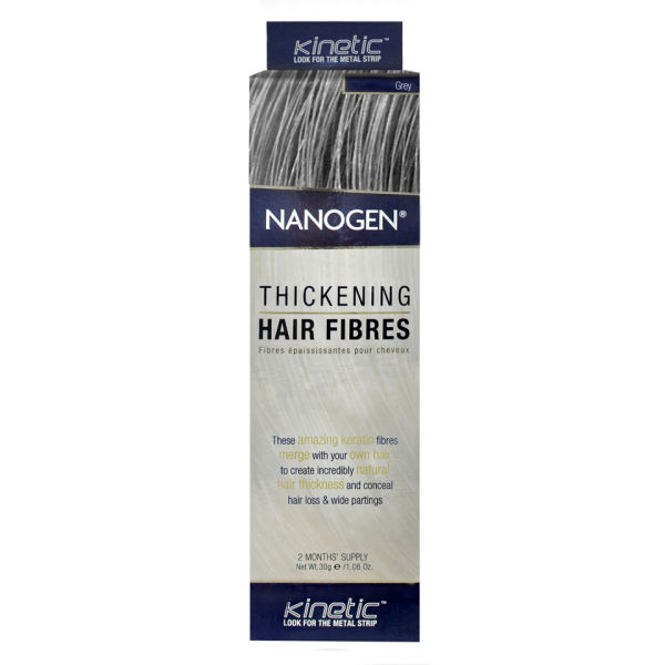 Nanogen Hair Thickening Fibres Grey (30g) FREE Delivery