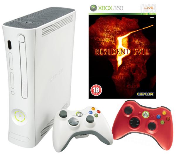 Xbox 360 Arcade Console Bundle (Including Resident Evil WEP Pack