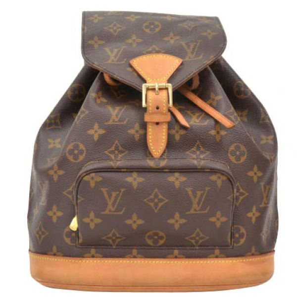 Louis Vuitton Vintage Brown Monogram Canvas Backpack Womens Accessories | www.neverfullmm.com