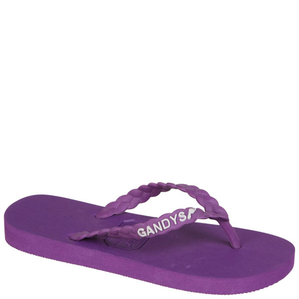 Gandys Women's Flip Flops LA Purple Womens Accessories