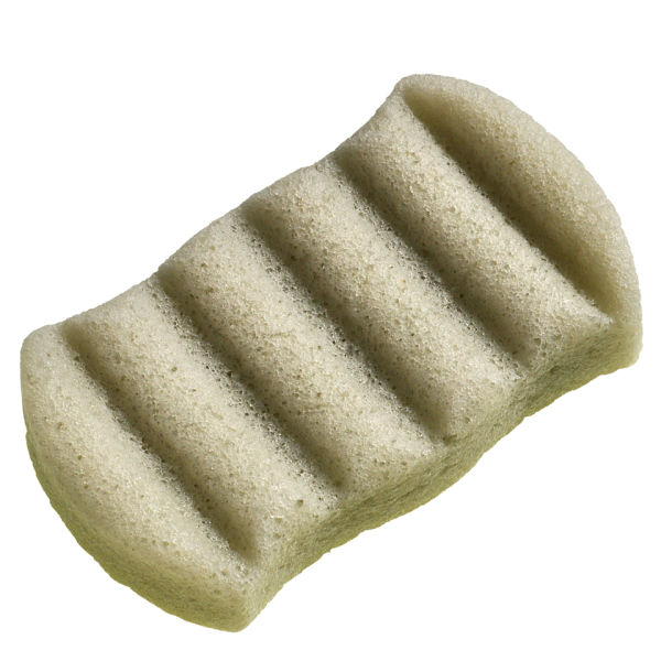 Konjac 6 Wave Body Sponge Green French Clay FREE Delivery