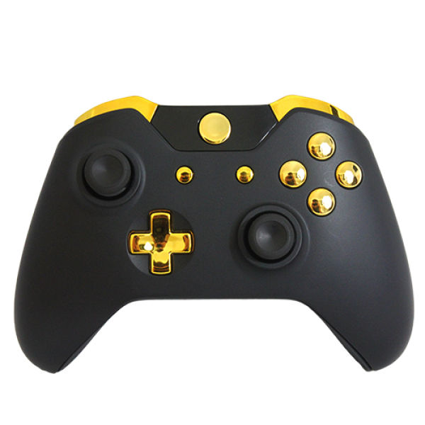 Xbox One Wireless Custom Controller - Gold on Matte Black