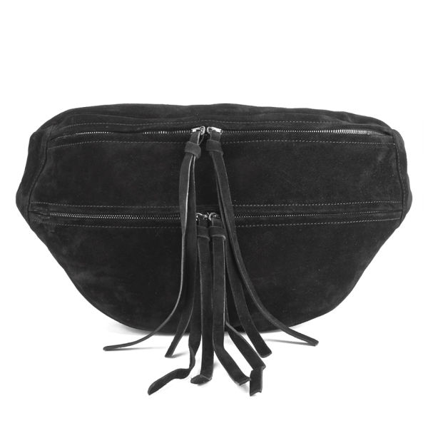 Yvonne Koné Women&#39;s Oversized Bum Bag - Suede Black - Free UK Delivery over £50