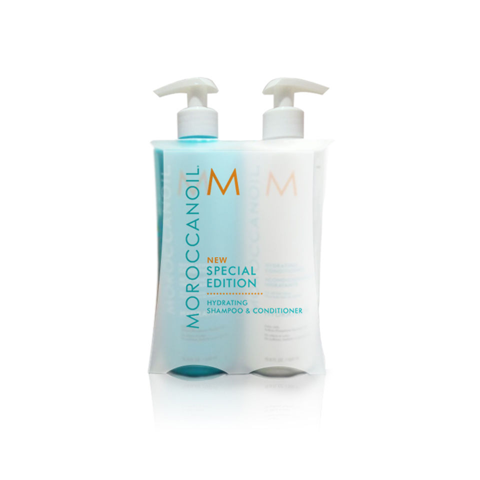 Moroccanoil Hydrating Shampoo and Conditioner 500 ml Supersize Duo