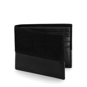 Aspinal of London Men's Shadow Wallet - Black Nubuck