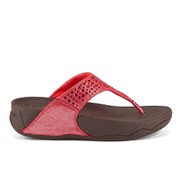 FitFlop Women's Novy Suede Toe Post Sandals - Flame