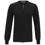 John Smedley Women's Amie Chunky Sea Island Cotton Zip Jacket - Black