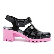 Black and Pink Jelly Heel Shoe - AllSole