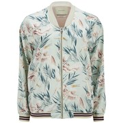 Maison Scotch Women's Vintage Inspired Drapey Bomber Jacket - Multi