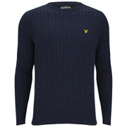 Lyle & Scott Men's Long Sleeve Cable Neck Jumper - New Navy
