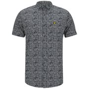 Lyle & Scott Men's Etch Print Shirt - New Navy