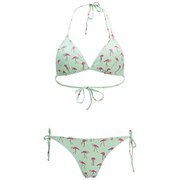 ONLY Women's Flamingo Print Bikini - Bay