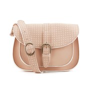 Maison Scotch Women's Perforated Satchel Bag - Blush