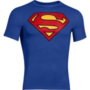 Under Armour Men's Superman Compression Short Sleeved T-Shirt - Blue/Red/Yellow