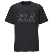 Jack Wolfskin Men's Logo OC T-Shirt - Black