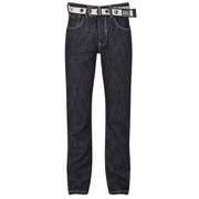 Crosshatch Men's Vancouver Belted Jeans - Rinse Wash