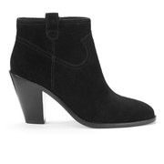 Ash Women's Ivana Suede Heeled Ankle Boots - Black