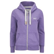 Superdry Women's Orange Label Pop Zip Hoody - Purple/True Grit